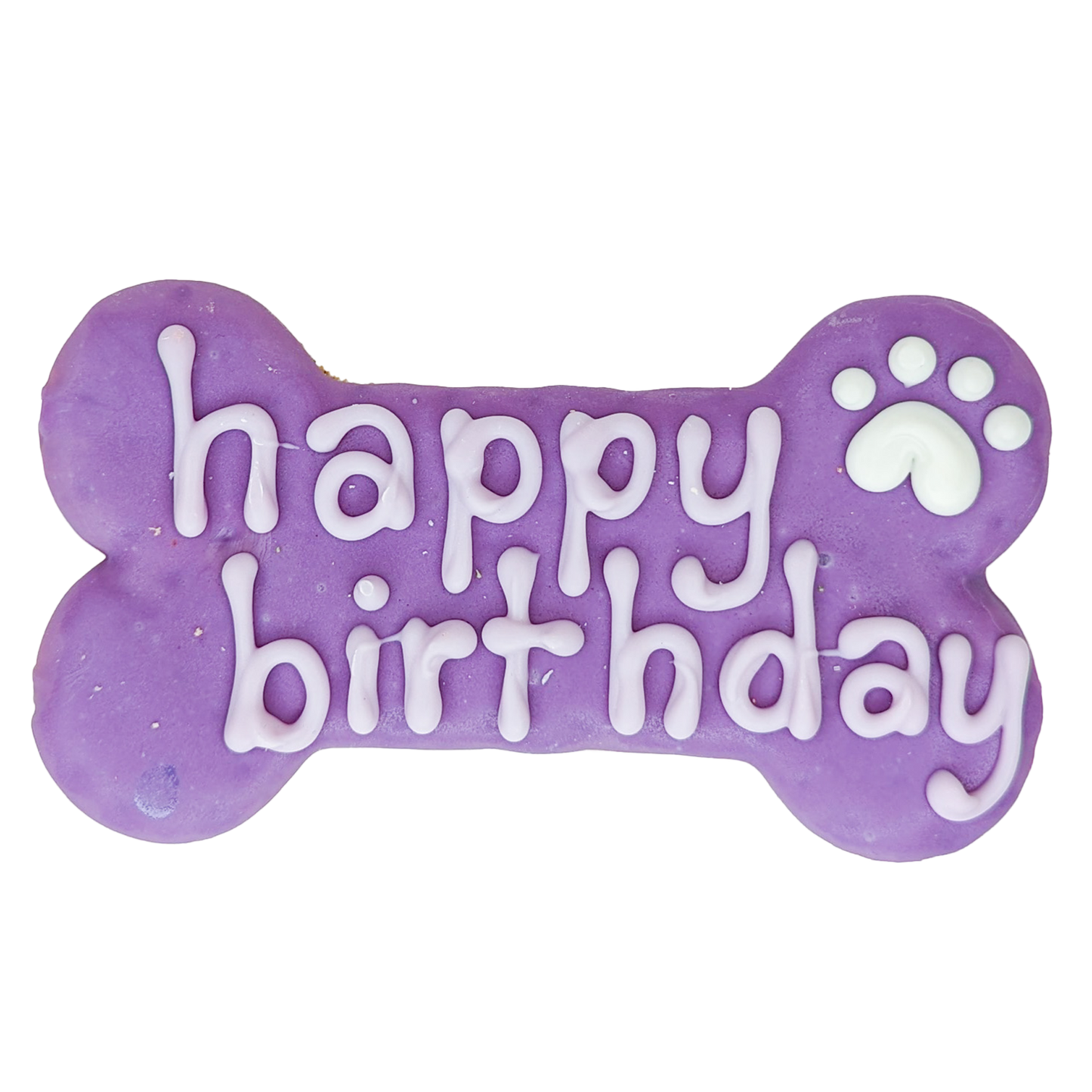 Purple Happy Birthday Bone | Birthday