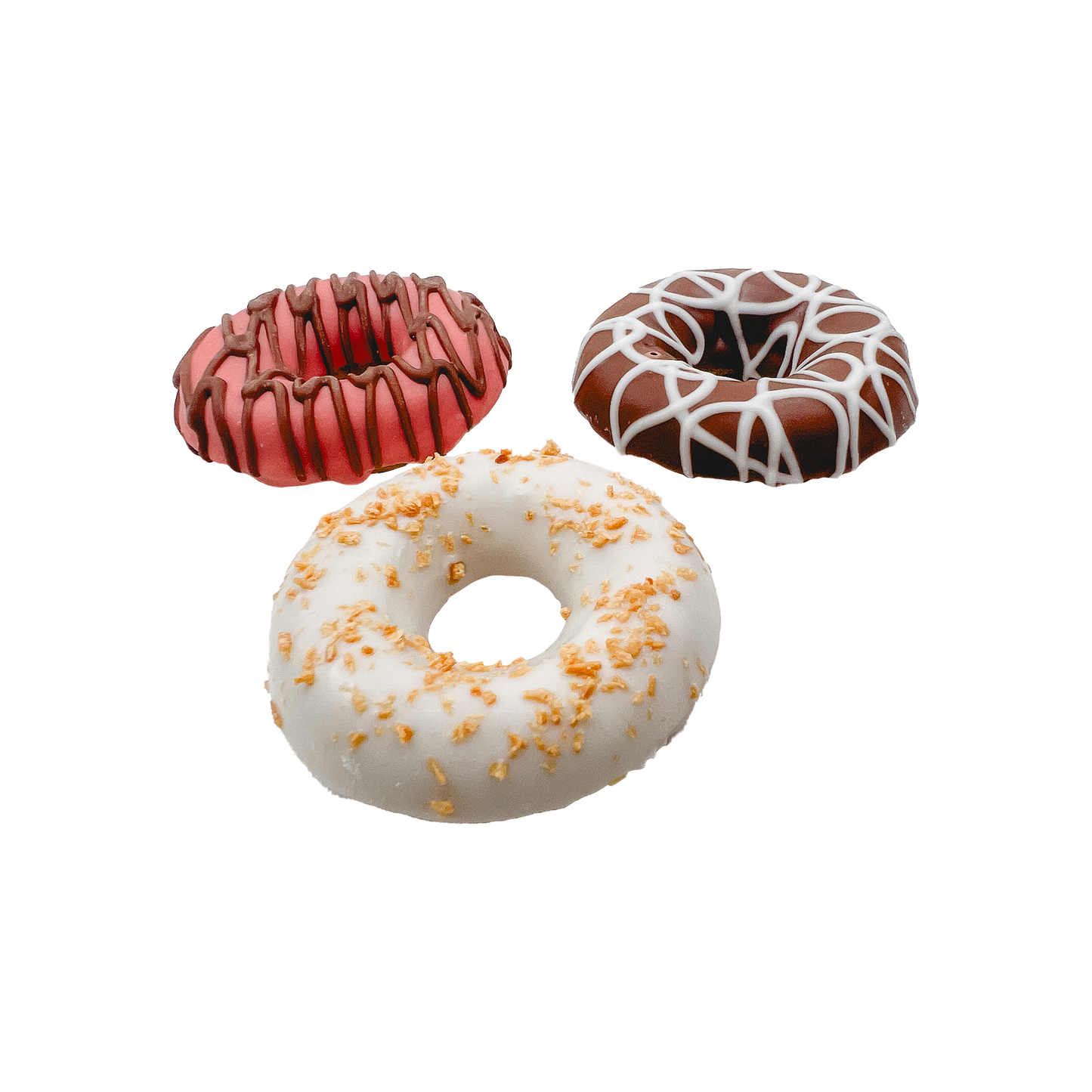 3D Medium Vanilla Donuts | Woof it Down